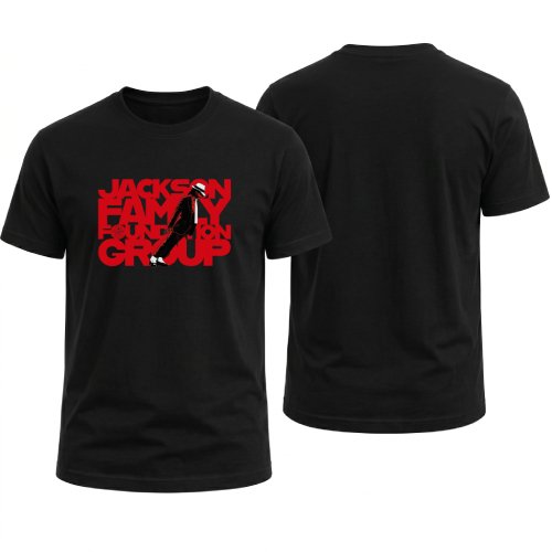 Jackson Family Foundation T-Shirt Black Red Front