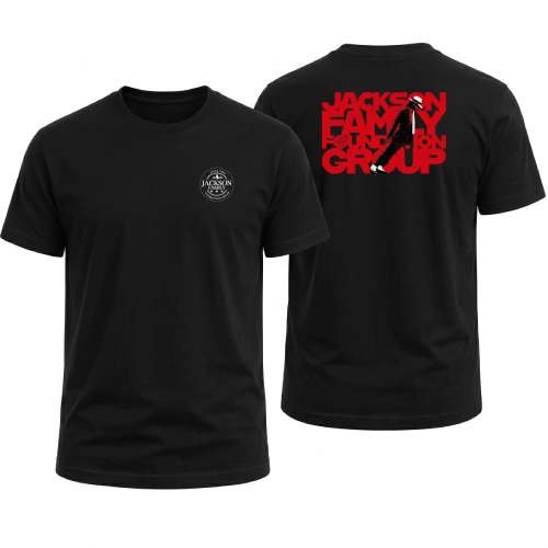 Jackson Family Foundation T-Shirt Black Red